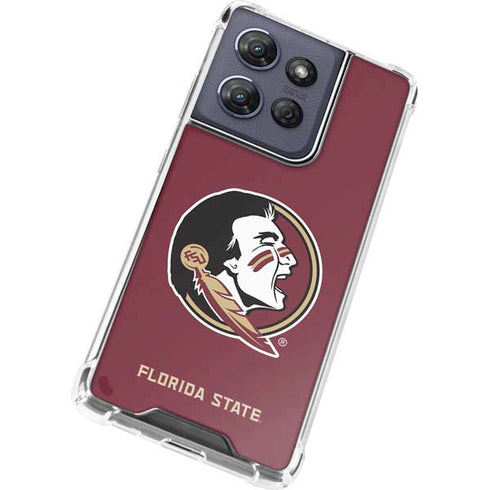 Florida State FSU Seminoles Moto G Power 5G (2025) Clear Case